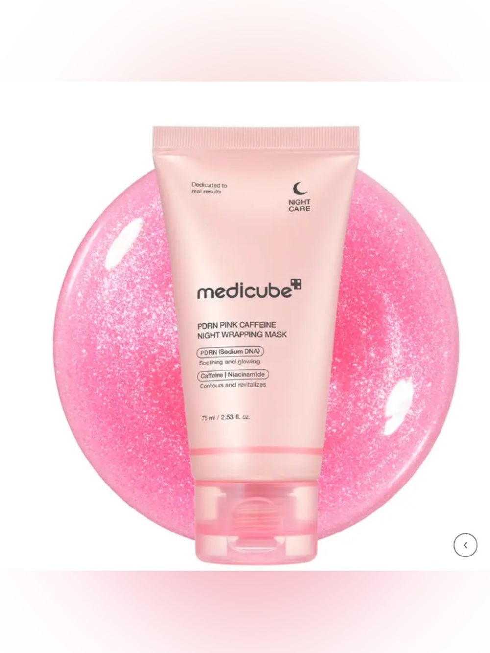 Medicube Pdrn Pink Caffeine Overnight Wrapping Mask